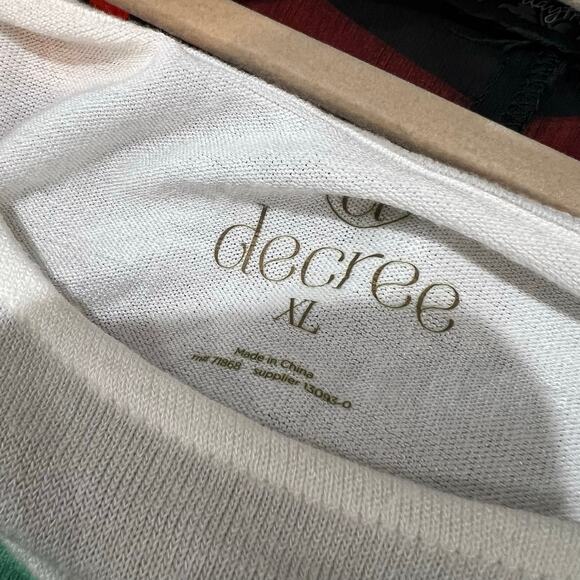 Decree Influencer Blogger Graphic Flowy Tank Top XL - Picture 4 of 4